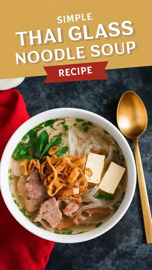 Thai Glass Noodle Soup: Authentic Asian Comfort Food 1 Thai Glass Noodle Soup