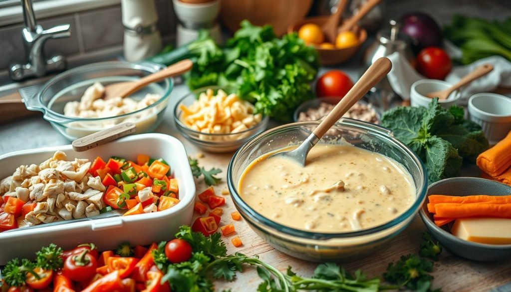 casserole preparation