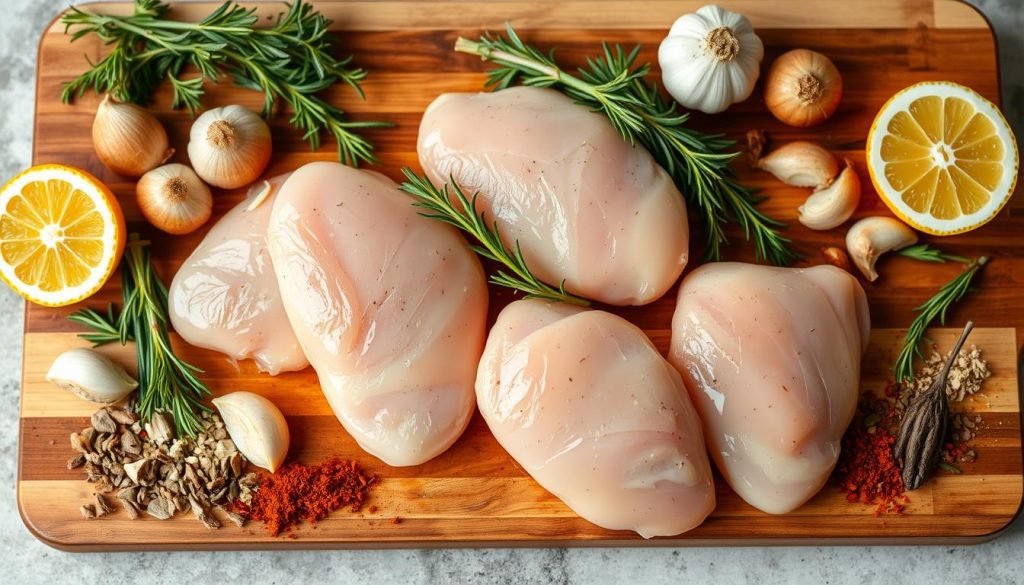 chicken breast selection
