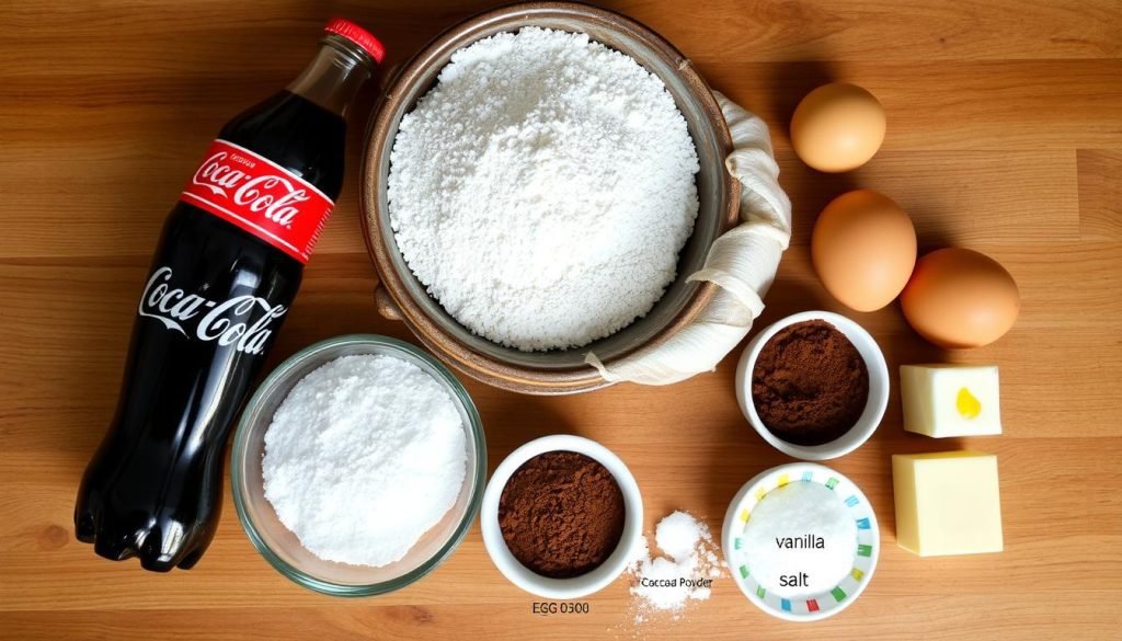ingredient list for Coca-Cola cake