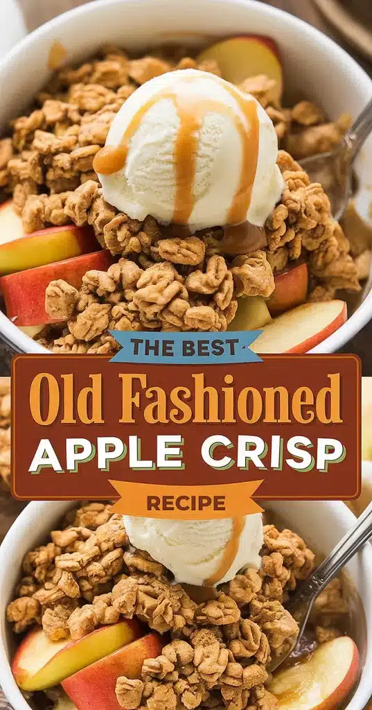old fashioned apple crisp