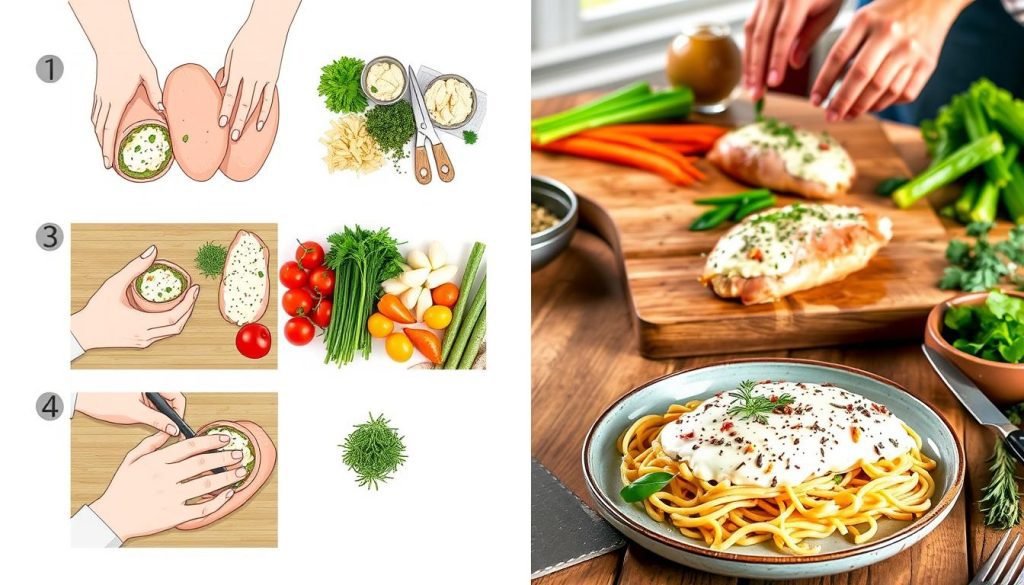 stuffed chicken tutorial