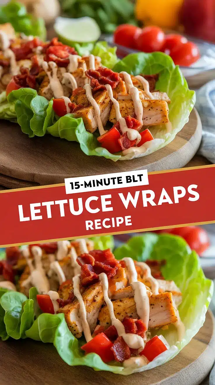 15-Minute BLT Lettuce Wraps