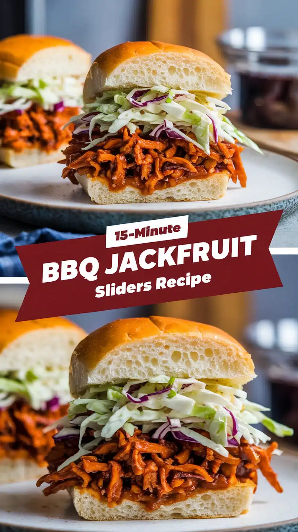15-Minute BBQ Jackfruit Sliders