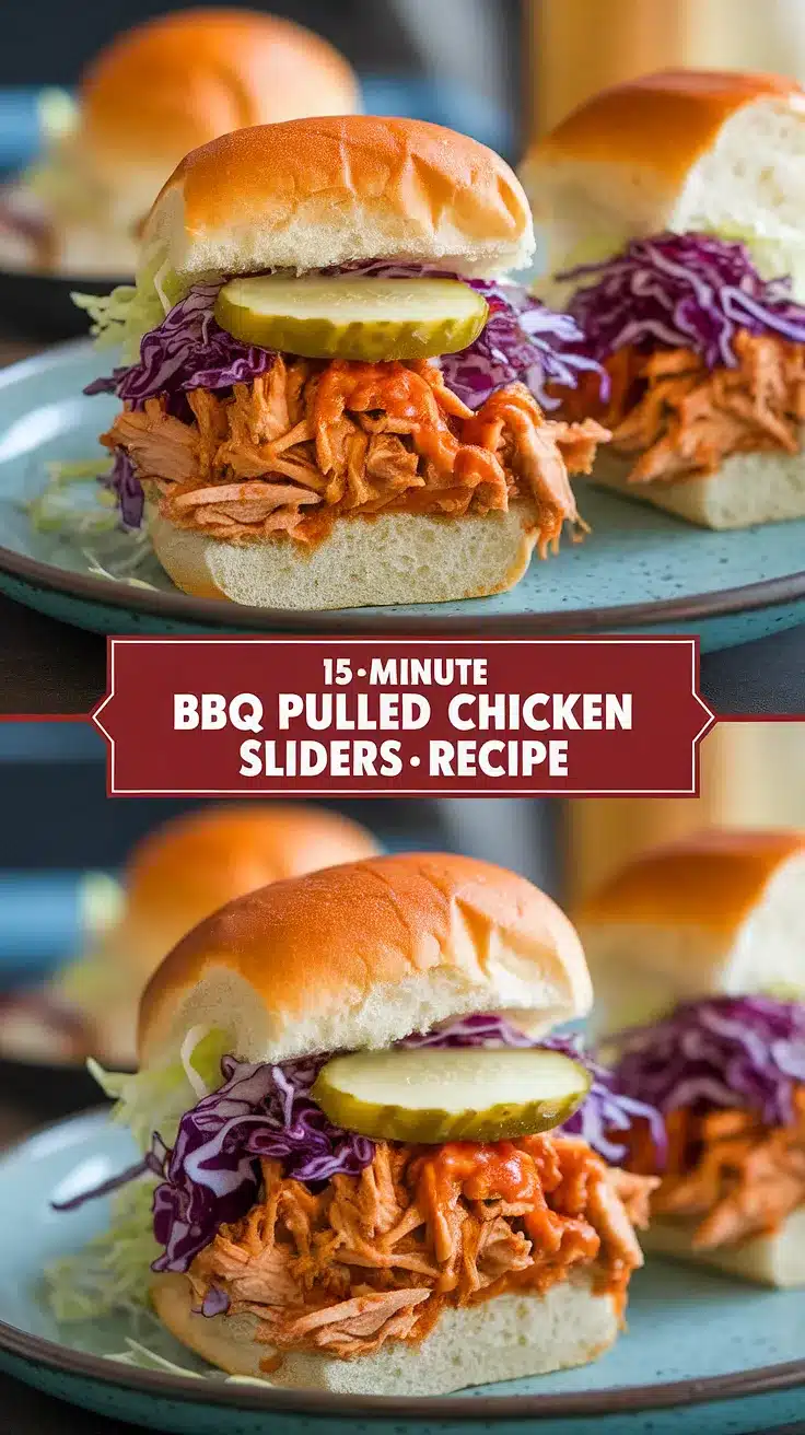 15-Minute BBQ Pulled Chicken Sliders