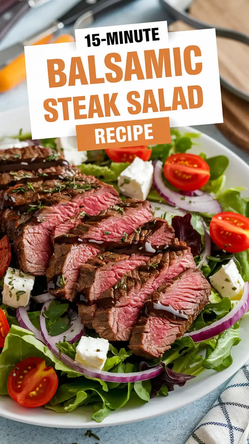 15-Minute Balsamic Steak Salad