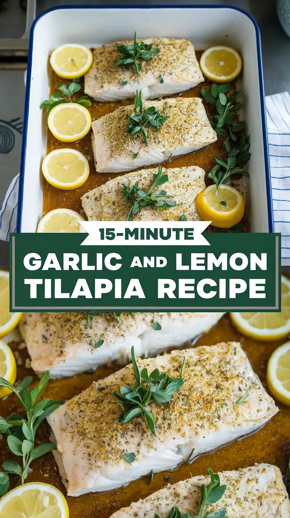 15-Minute Garlic and Lemon Tilapia