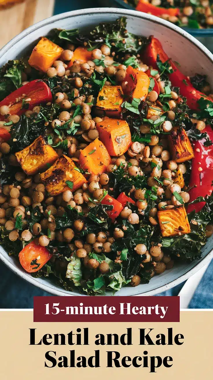 15-Minute Hearty Lentil and Kale Salad 1 15-Minute Hearty Lentil and Kale Salad