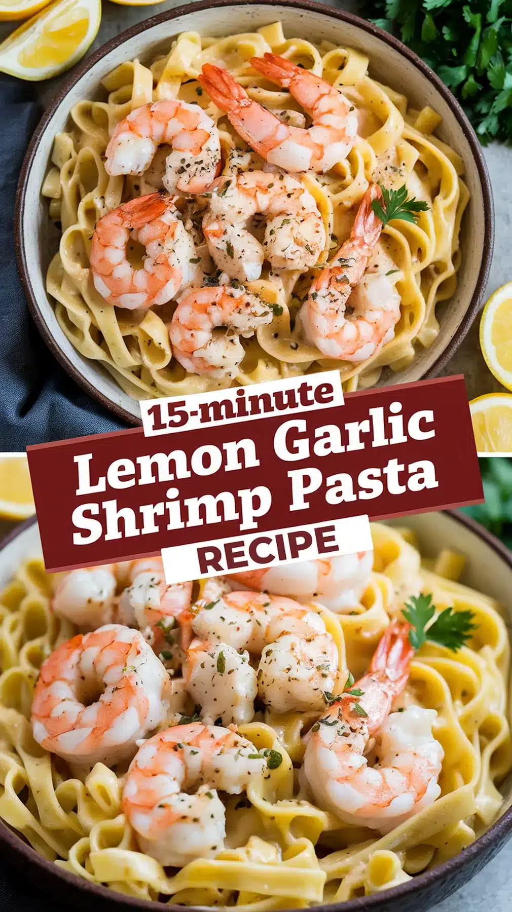 15-Minute Lemon Garlic Shrimp Pasta 1 15-Minute Lemon Garlic Shrimp Pasta