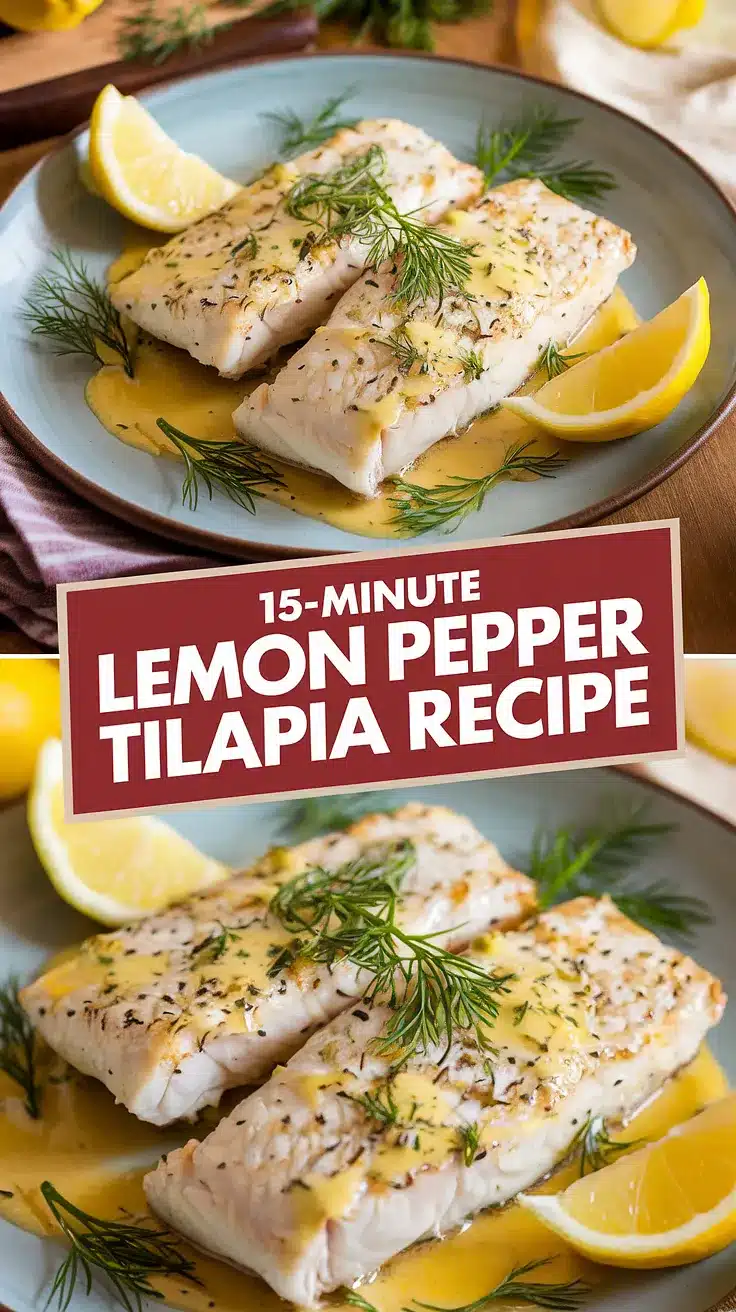 15-Minute Lemon Pepper Tilapia
