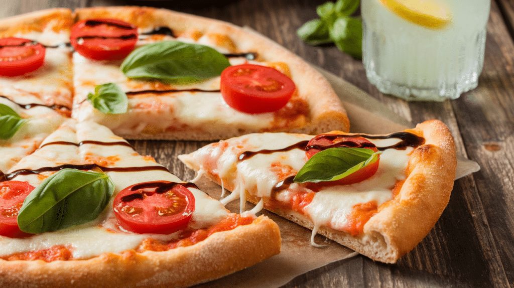 15-Minute Margarita Flatbread Pizza