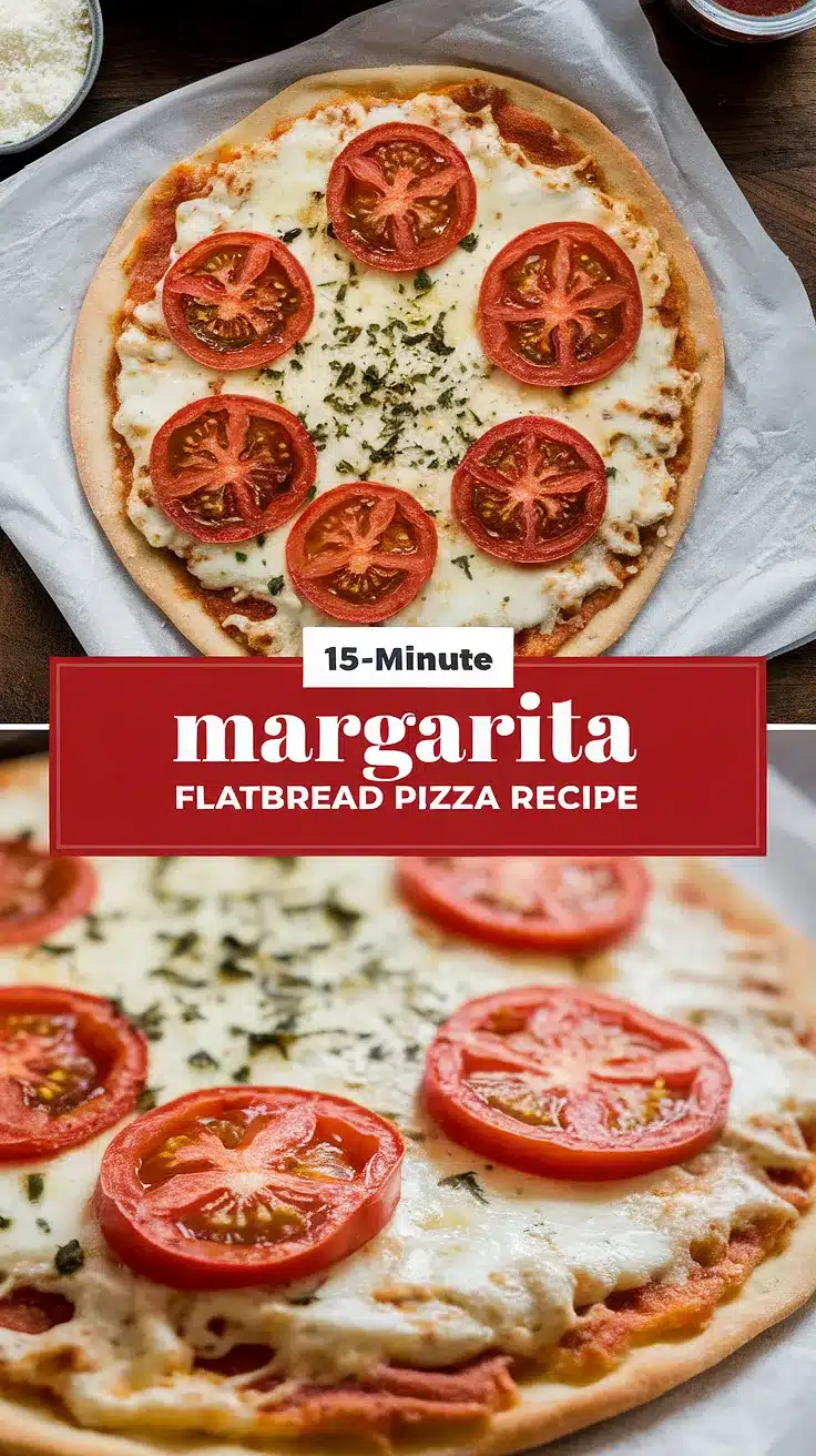 15-Minute Margarita Flatbread Pizza 1 15-Minute Margarita Flatbread Pizza