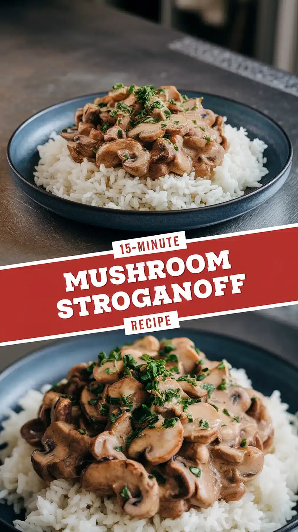 15-Minute Mushroom Stroganoff