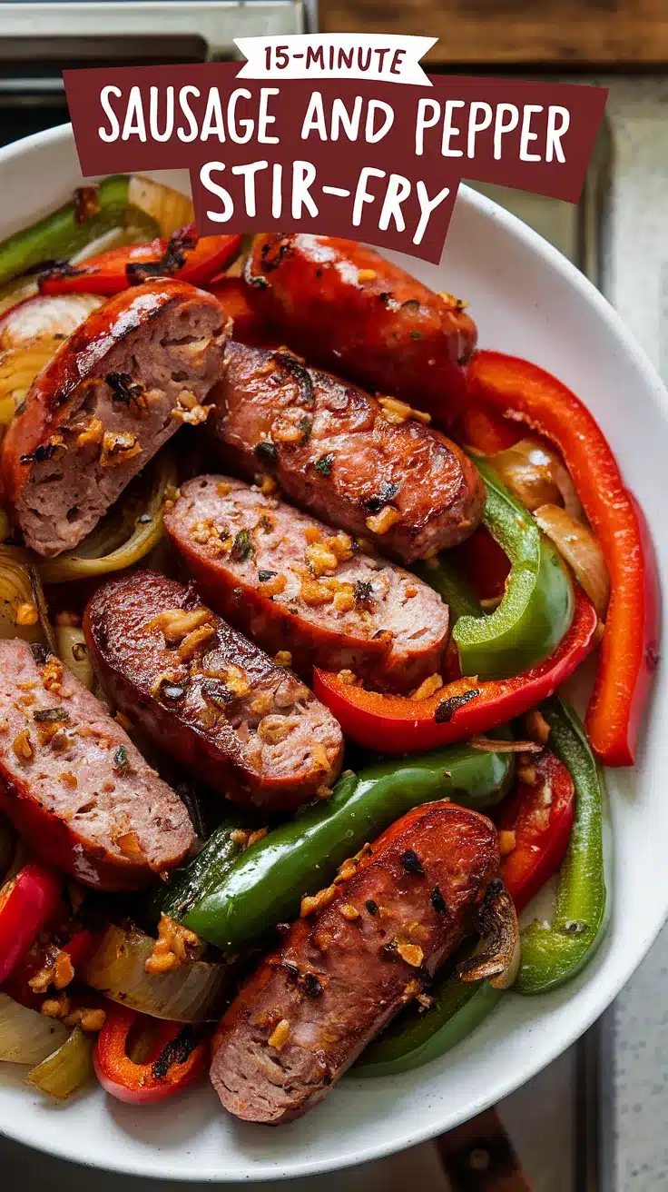 15-Minute Sausage and Pepper Stir-Fry
