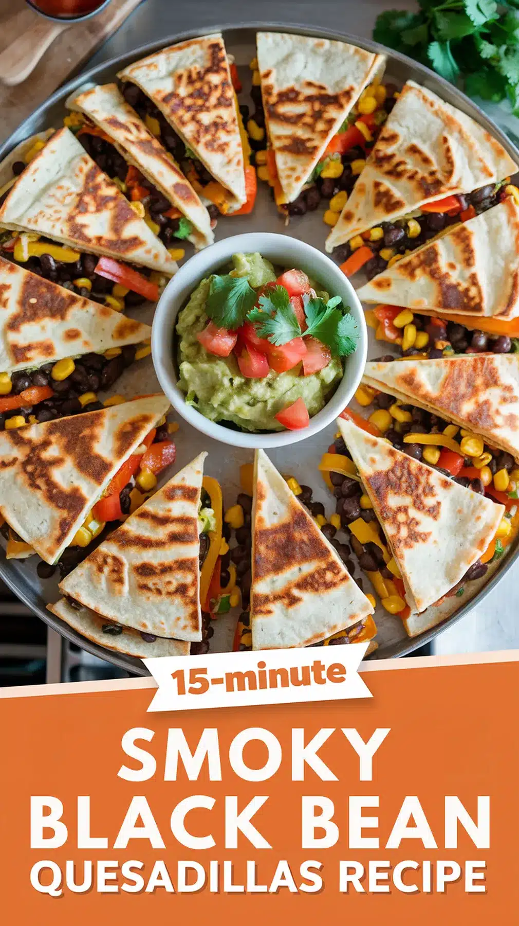 15-Minute Smoky Black Bean Quesadillas