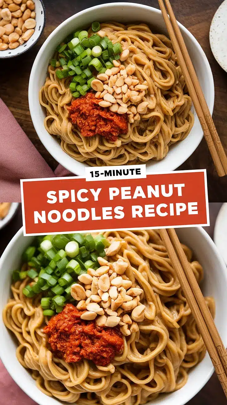 15-Minute Spicy Peanut Noodles