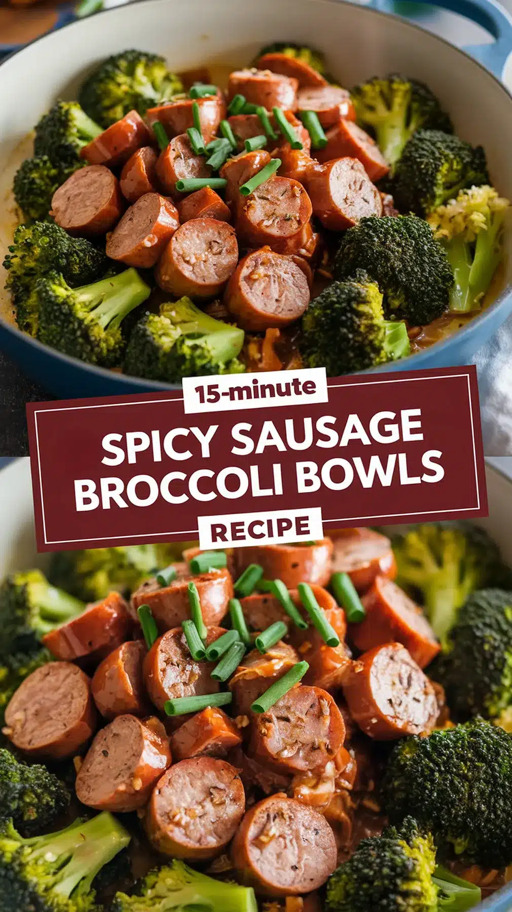 15-Minute Spicy Sausage and Broccoli Bowls