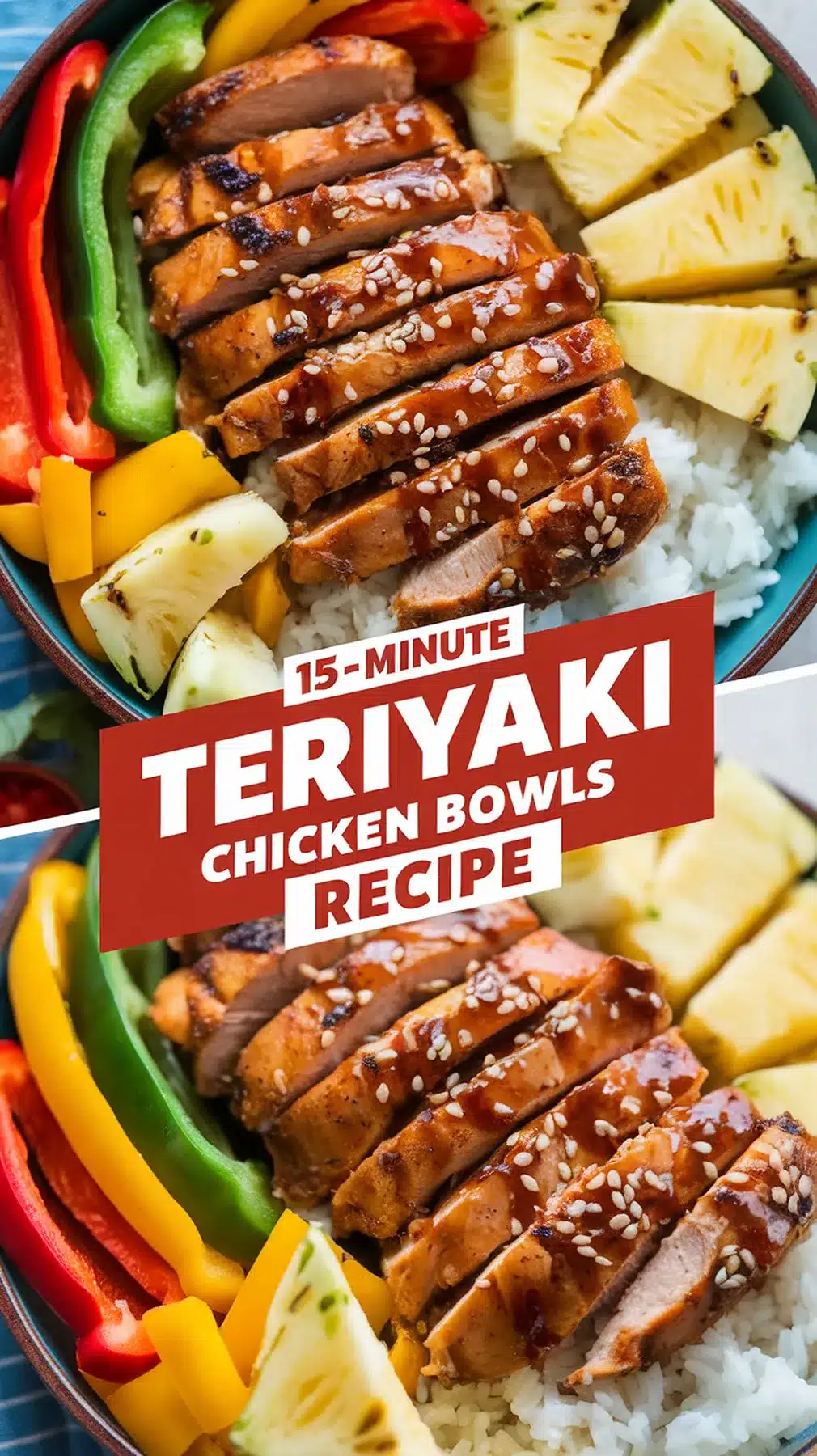 15-Minute Teriyaki Chicken Bowls 1 15-Minute Teriyaki Chicken Bowls