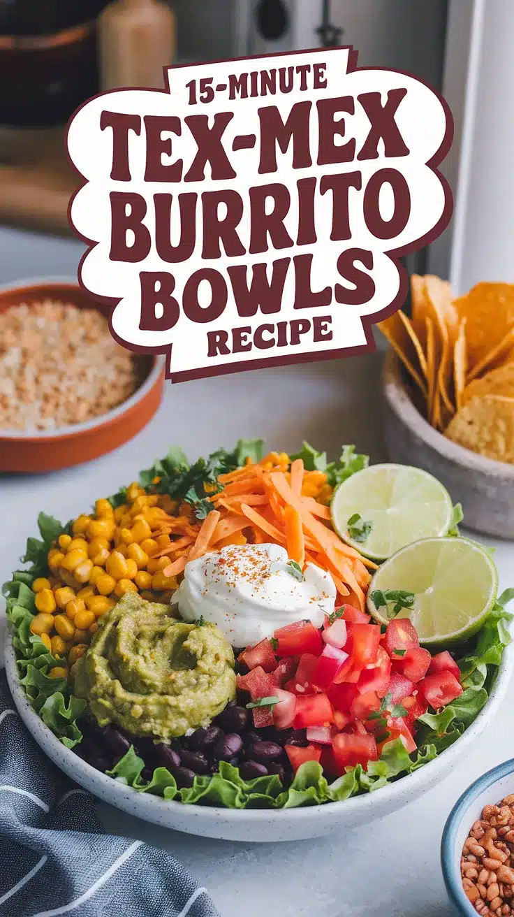 15-Minute Tex-Mex Burrito Bowls
