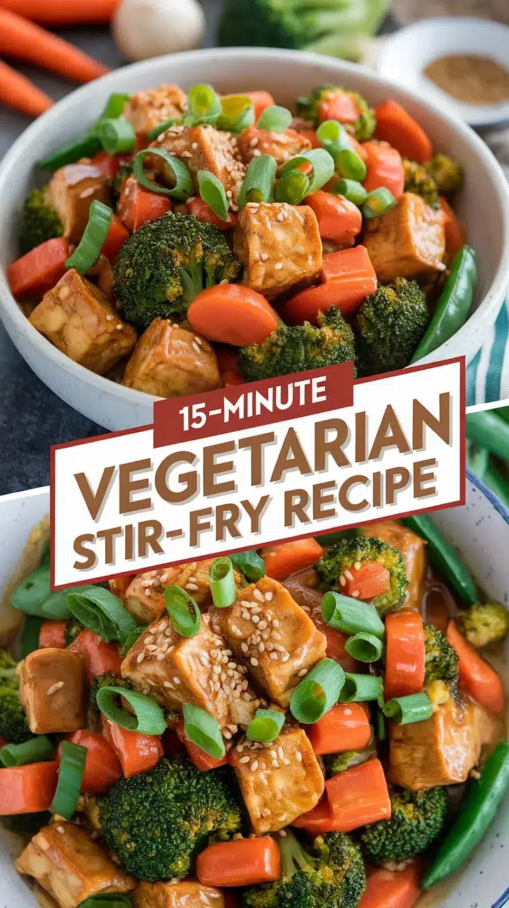Quick and Easy 15-Minute Vegetarian Stir-Fry Recipe 1 15-Minute Vegetarian Stir-Fry