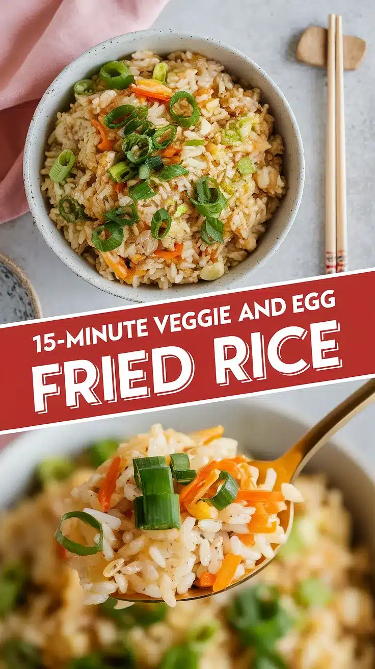 15-Minute Veggie and Egg Fried Rice