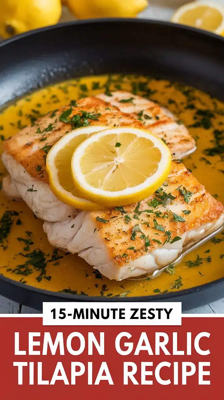 15-Minute Zesty Lemon Garlic Tilapia