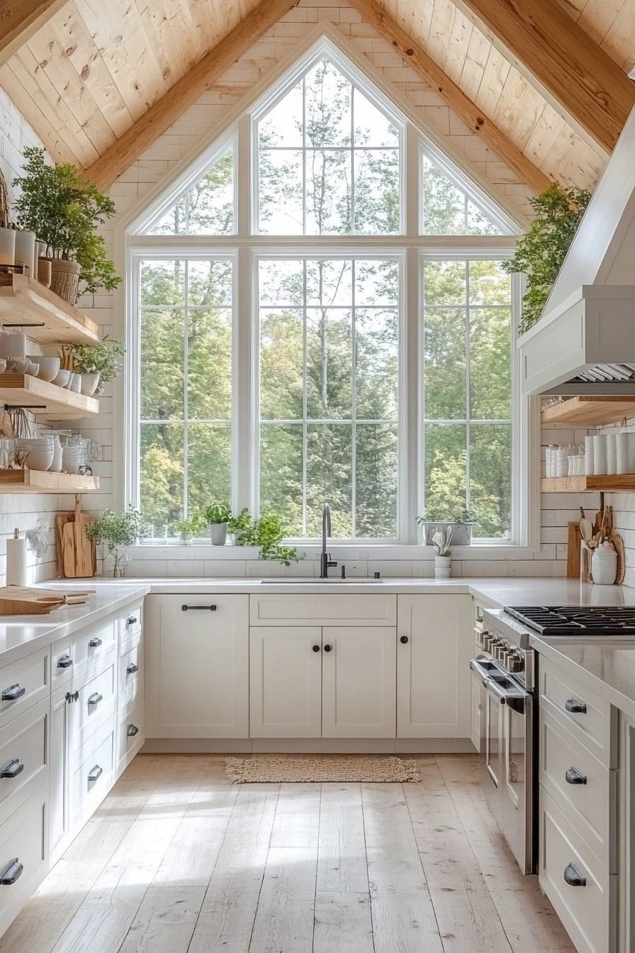 29 Log Home Kitchens With Rustic Designs And Modern Conveniences ...