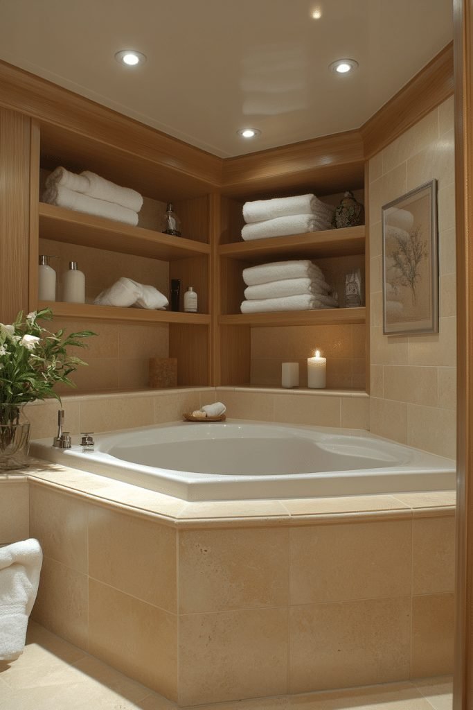 Compact Corner Tub Solution