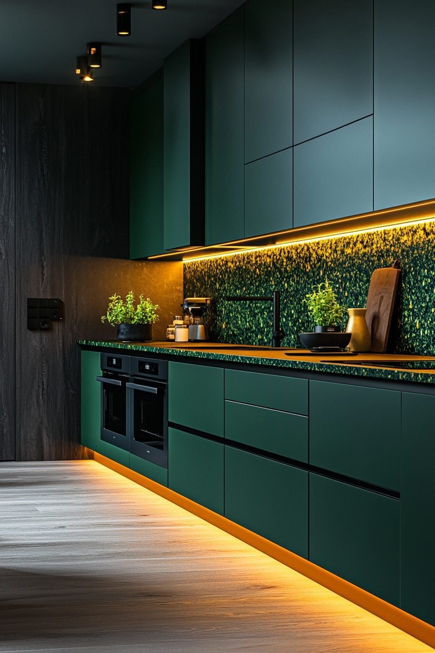 29 Dark Green Kitchen To Transform Your Kitchen Style