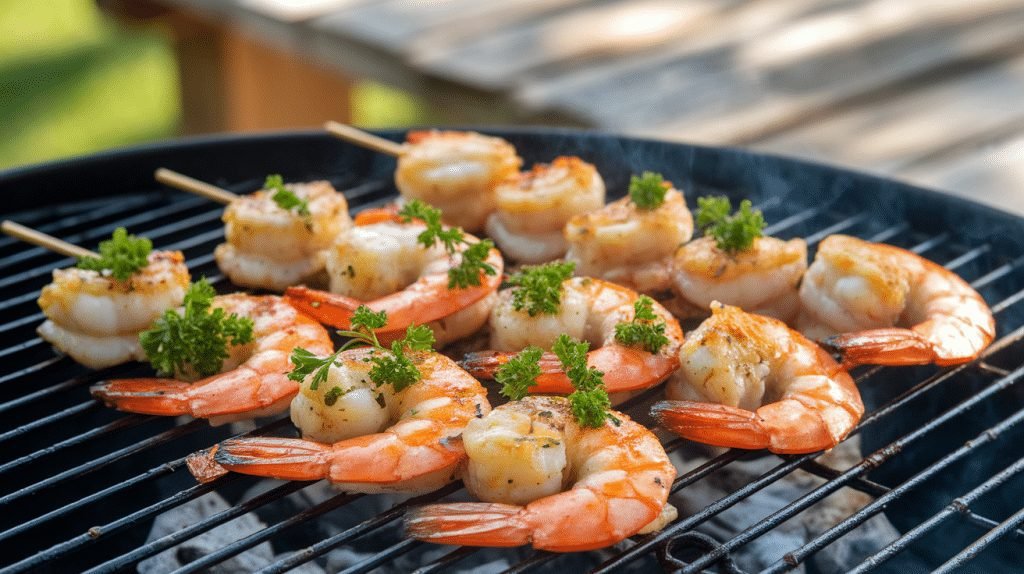 15-Minute Garlic Butter Shrimp Skewers
