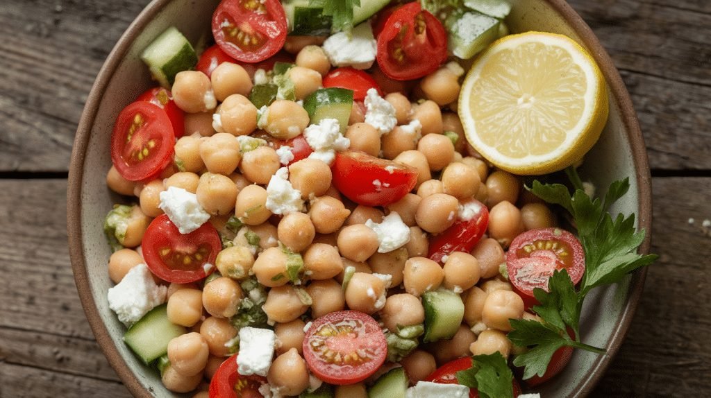 15-Minute Mediterranean Chickpea Bowls