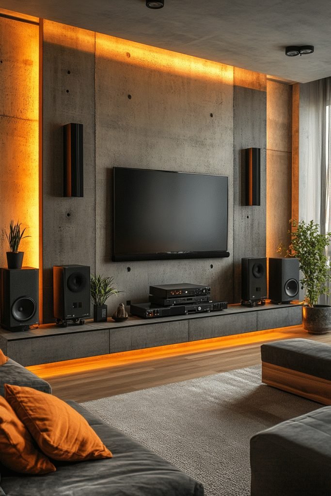 Modern Media Room