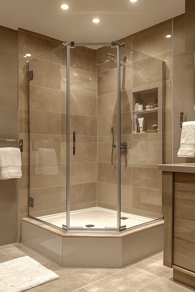 Neo-Angle Walk-In Shower
