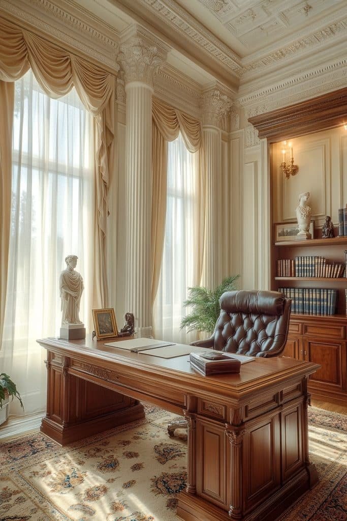 Neoclassical Style Home Office