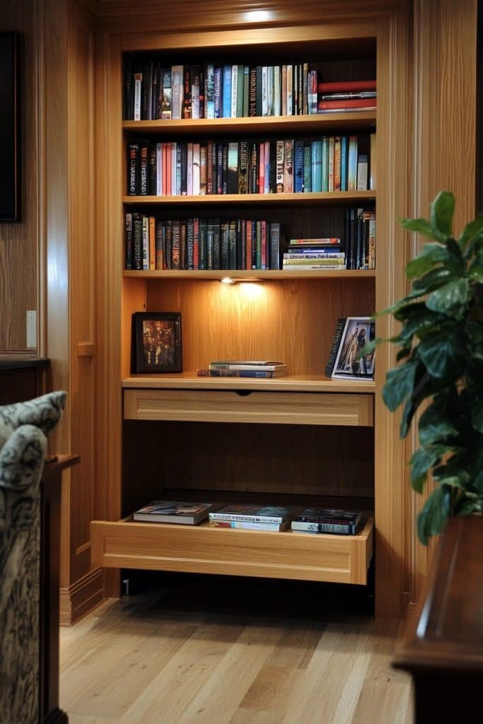 Pull-Out Bookshelves