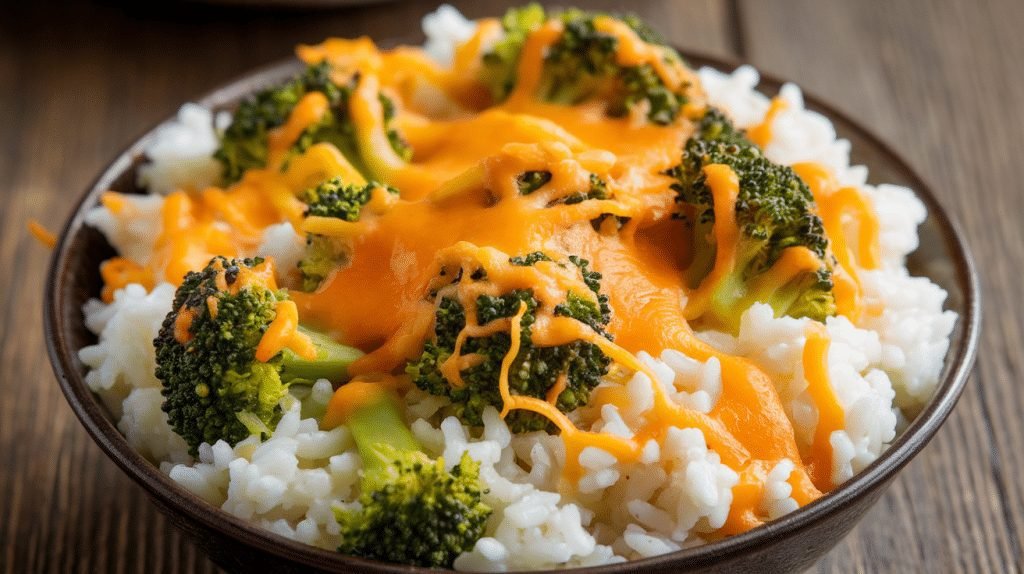 15-Minute Cheesy Broccoli Rice
