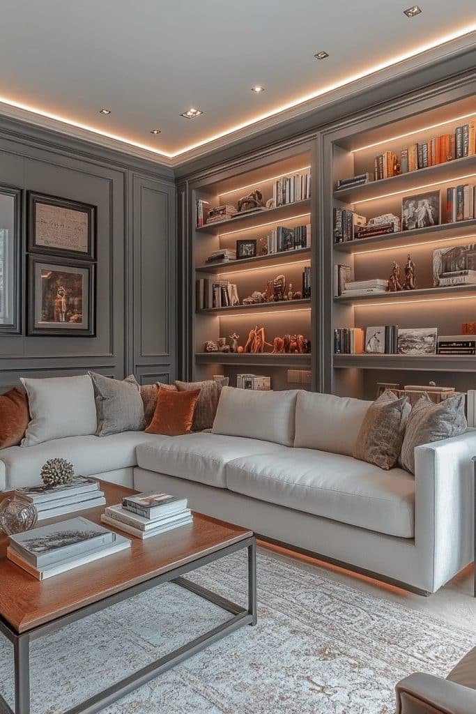 Recessed Wall Bookshelves