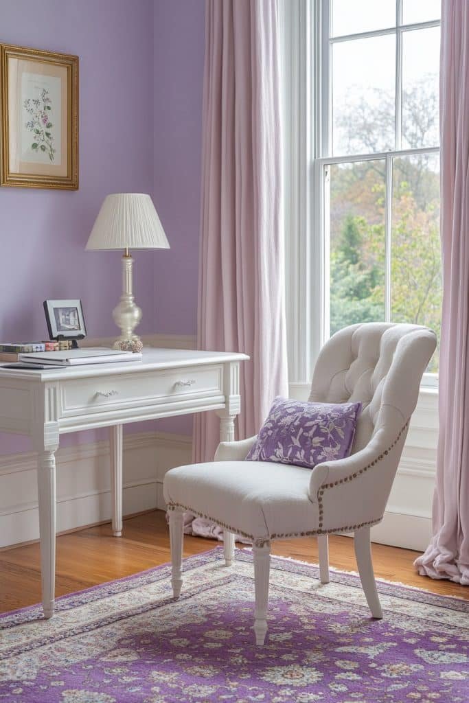 Soft Pastel Home Office