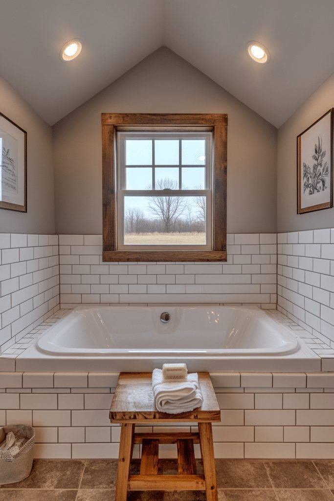 Subway Tile Tub Surround