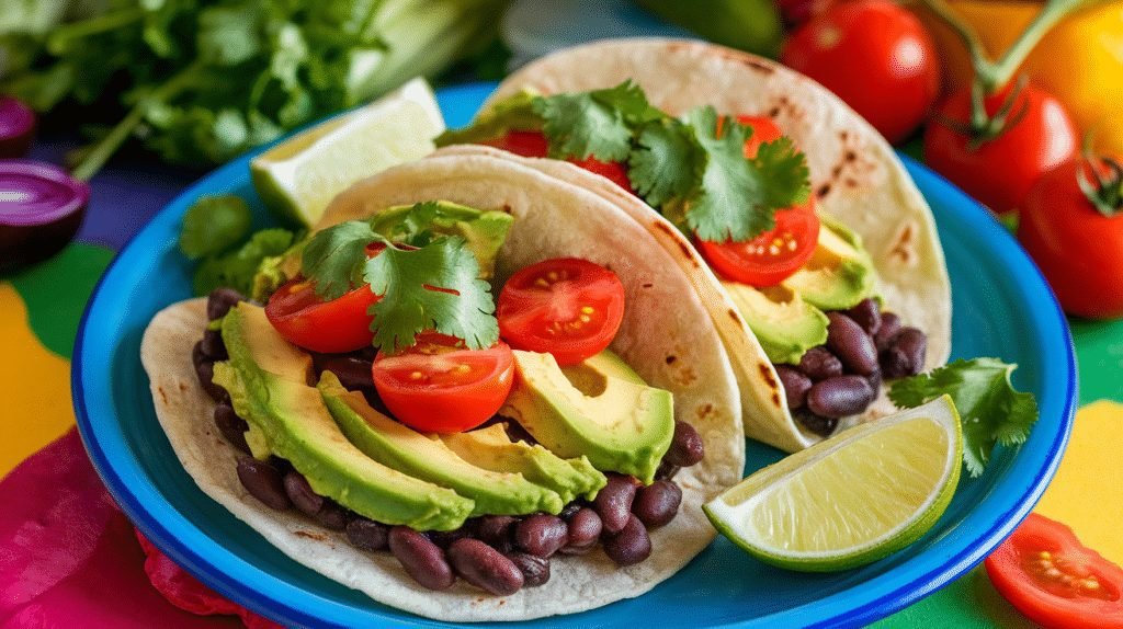 15-Minute Avocado Black Bean Tacos