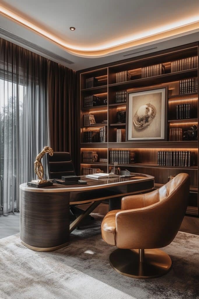 Understated Luxury Study Room