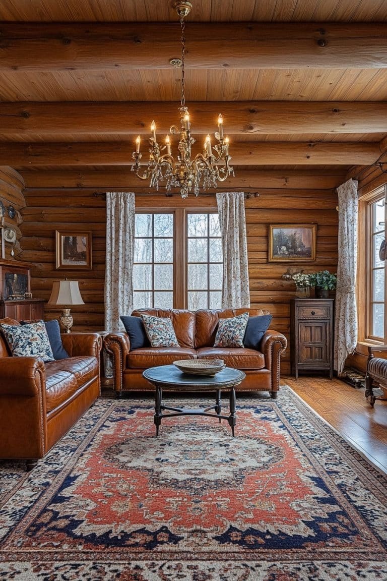 29 Log Home Interiors That Perfectly Balance Comfort And Style ...