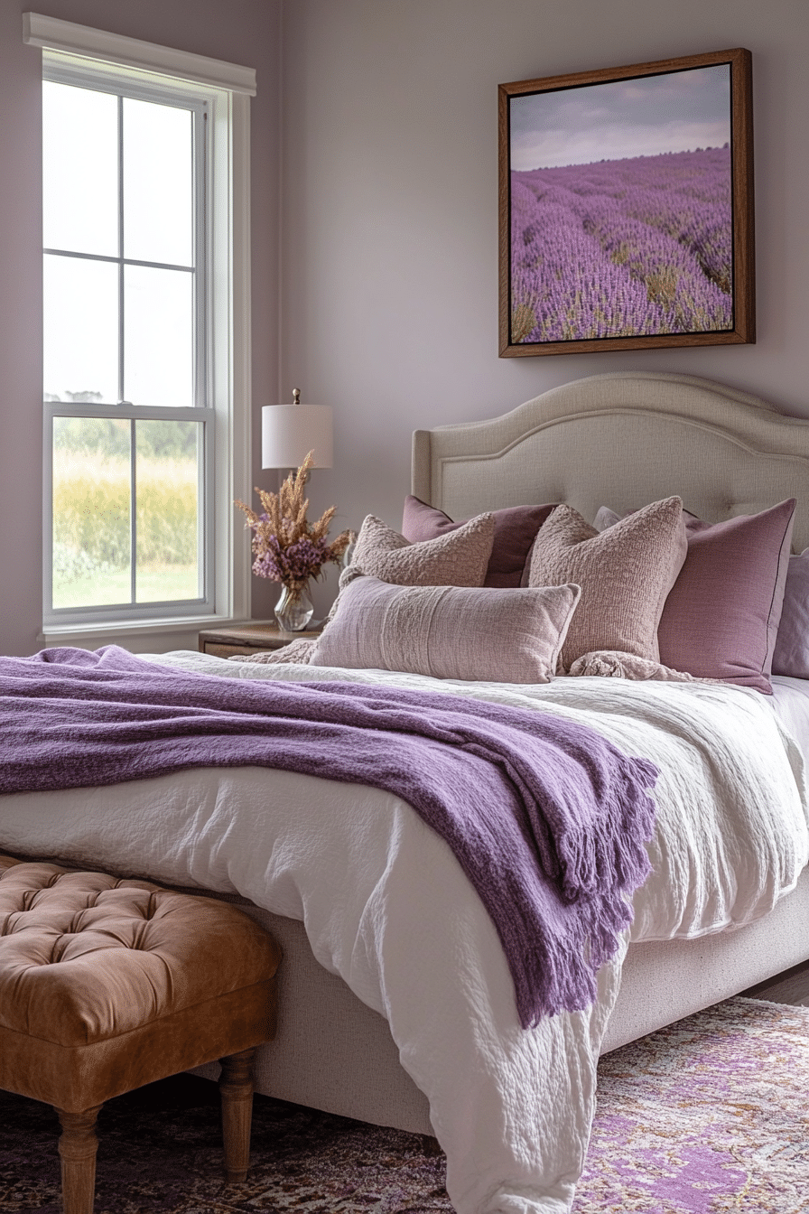 Purple Earthy Bedroom