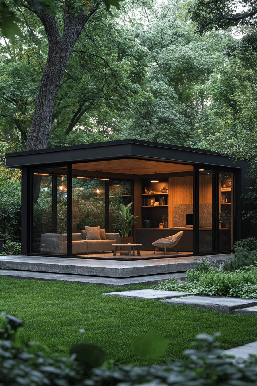 Modern Minimalist Garden Studio
