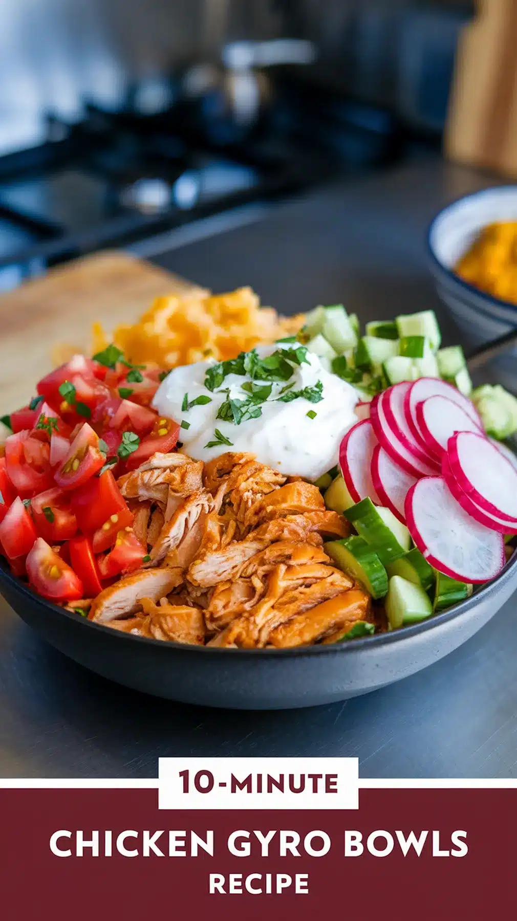 Quick and Savory 10-Minute Chicken Gyro Bowls 1 10-Minute Chicken Gyro Bowls
