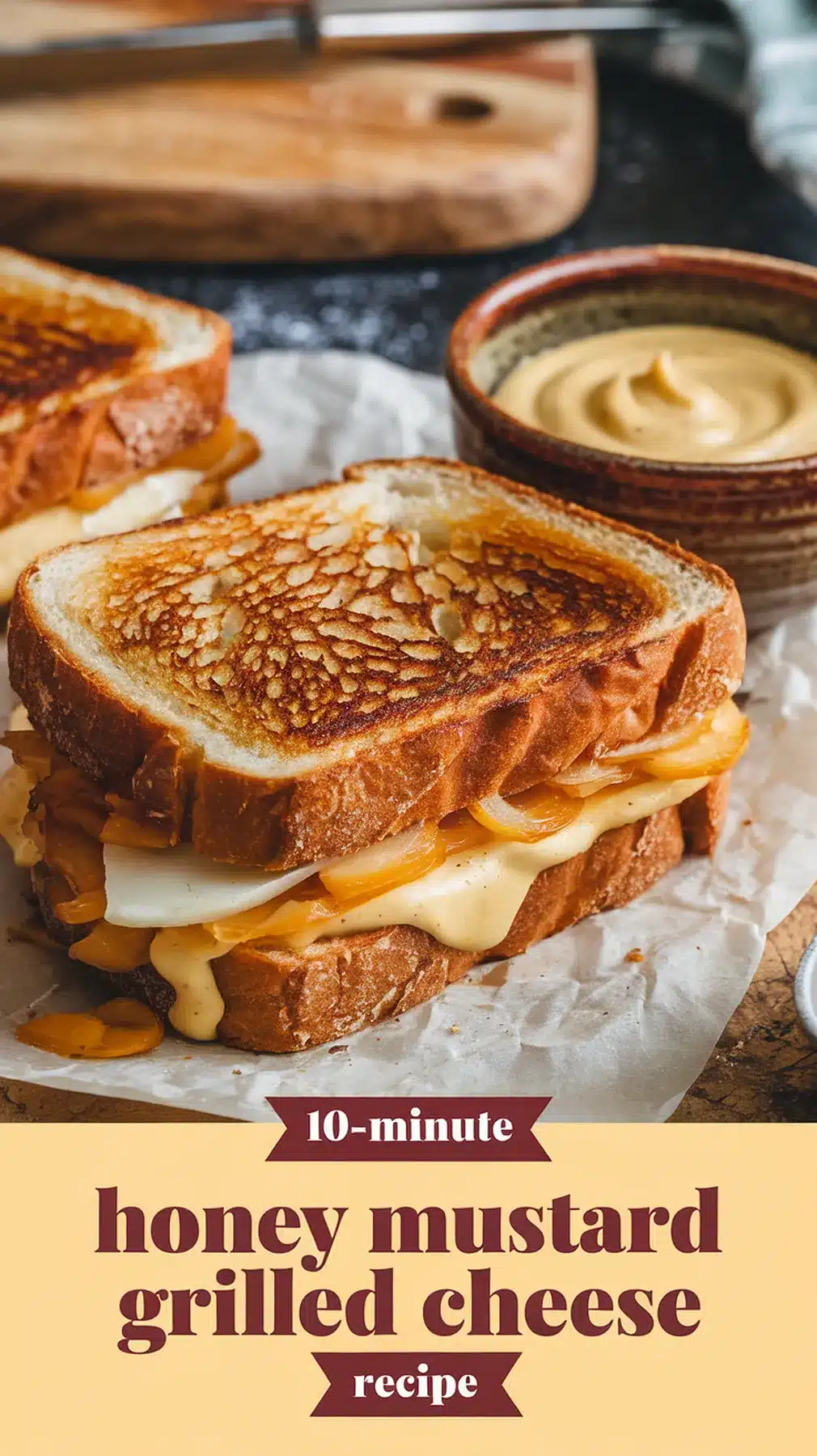 10-Minute Honey Mustard Grilled Cheese
