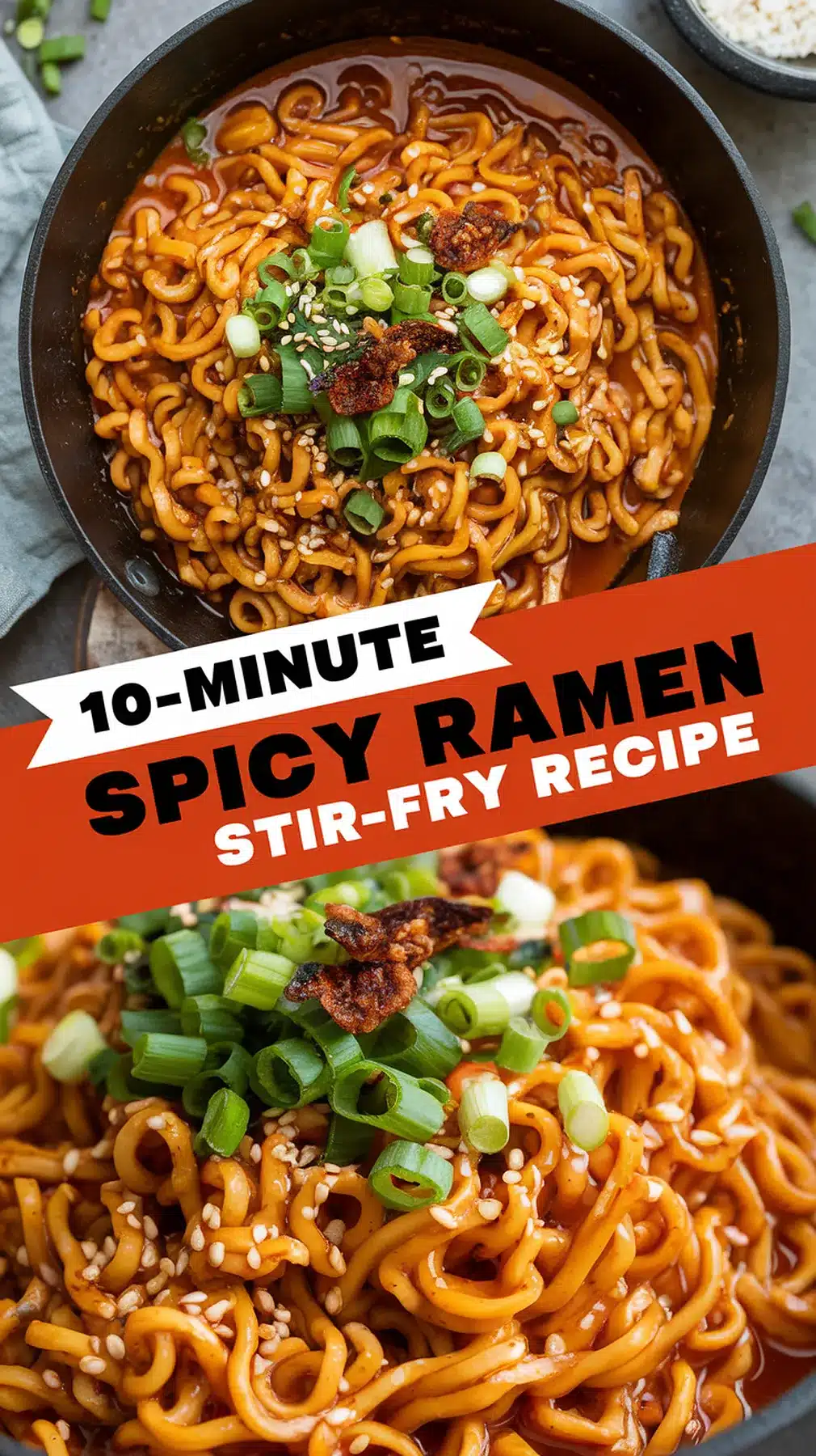 10-Minute Spicy Ramen Stir-Fry
