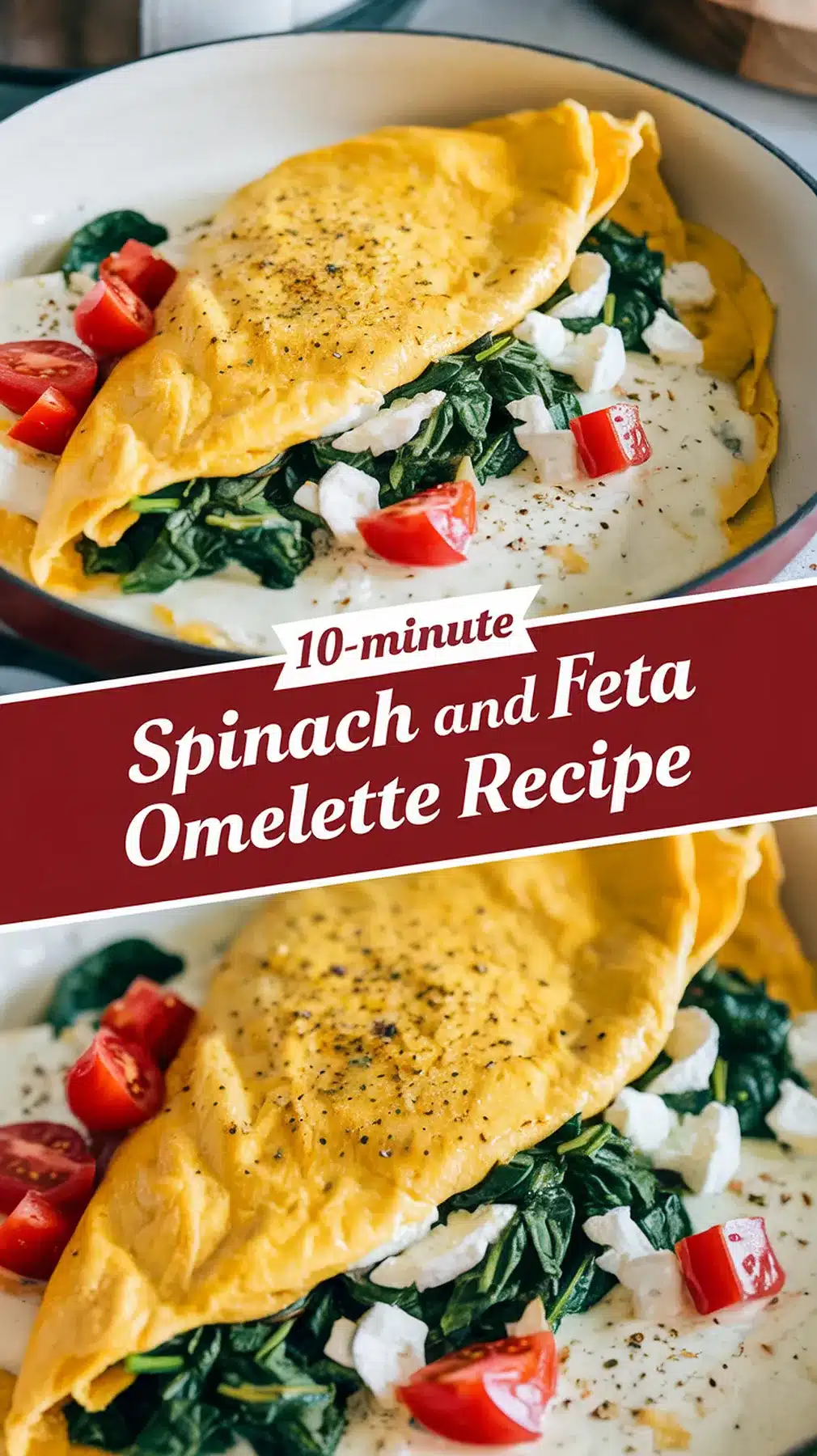 Quick and Tasty 10-Minute Spinach and Feta Omelette 1 10-Minute Spinach and Feta Omelette