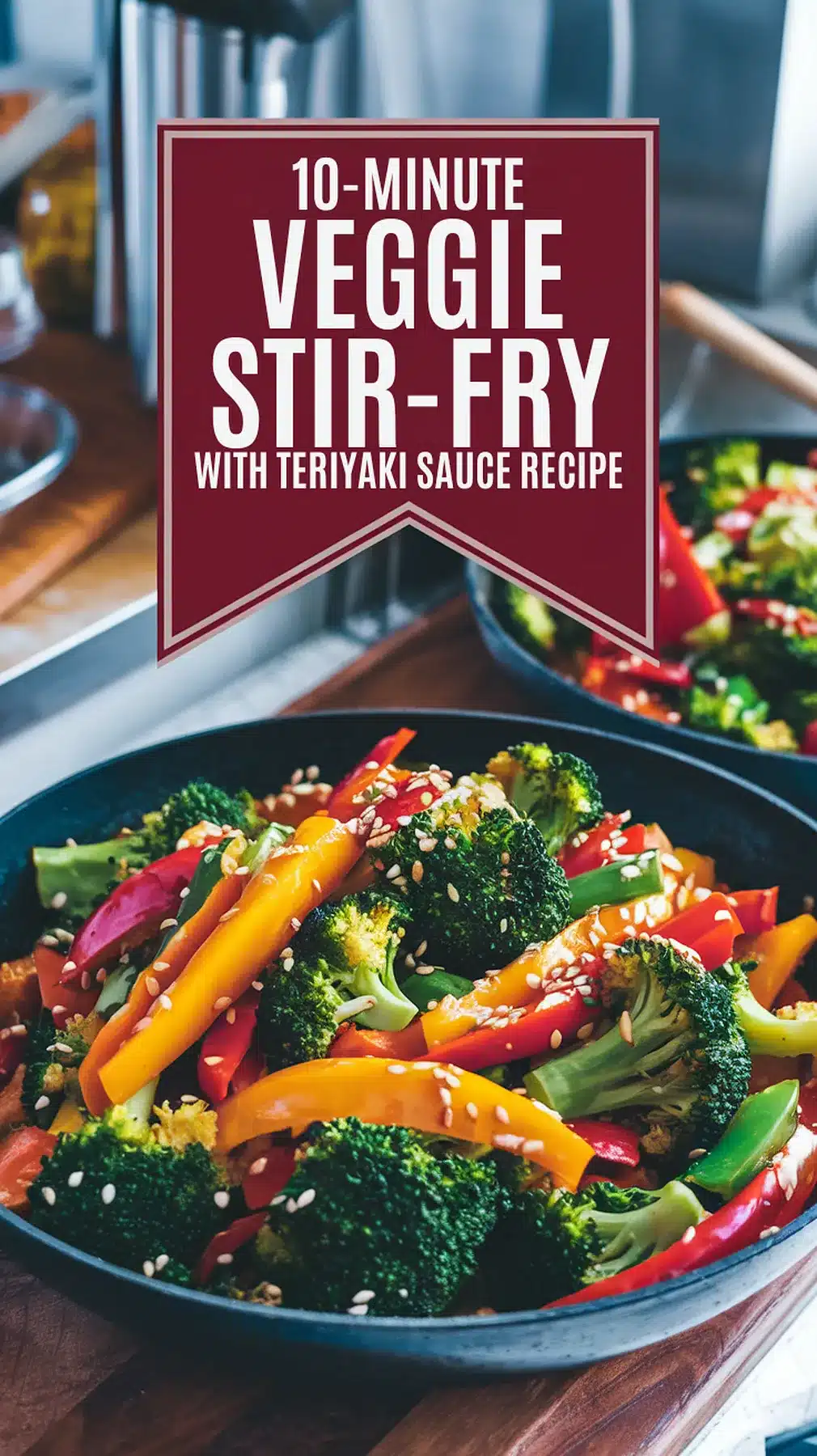 10-Minute Veggie Stir-Fry with Teriyaki Sauce
