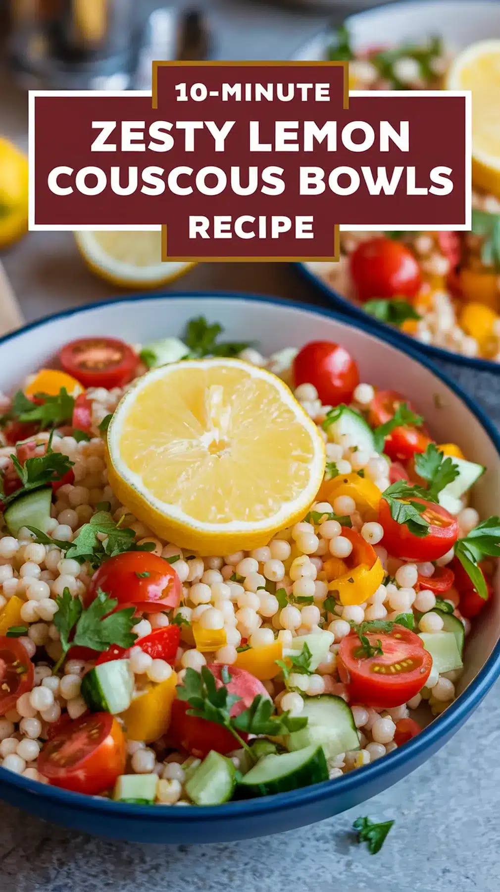 10-Minute Zesty Lemon Couscous Bowls
